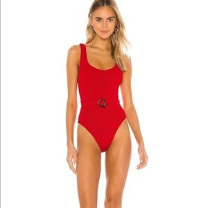 Hunza G Solitaire One Piece Red